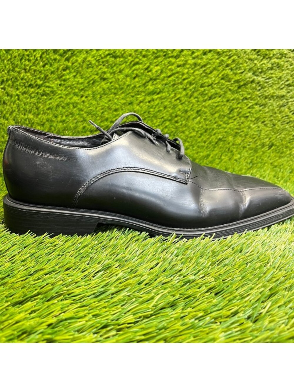 Kenneth Cole Reaction Mens Size‎ 9.5 Classic Power Smooth Leather Oxford Shoes
